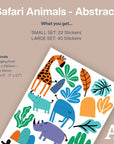 Abstract Safari Animal Wall Decals - Decals - Animals