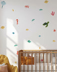 Bright Sea Creatures Wall Decal - Decals - Sea