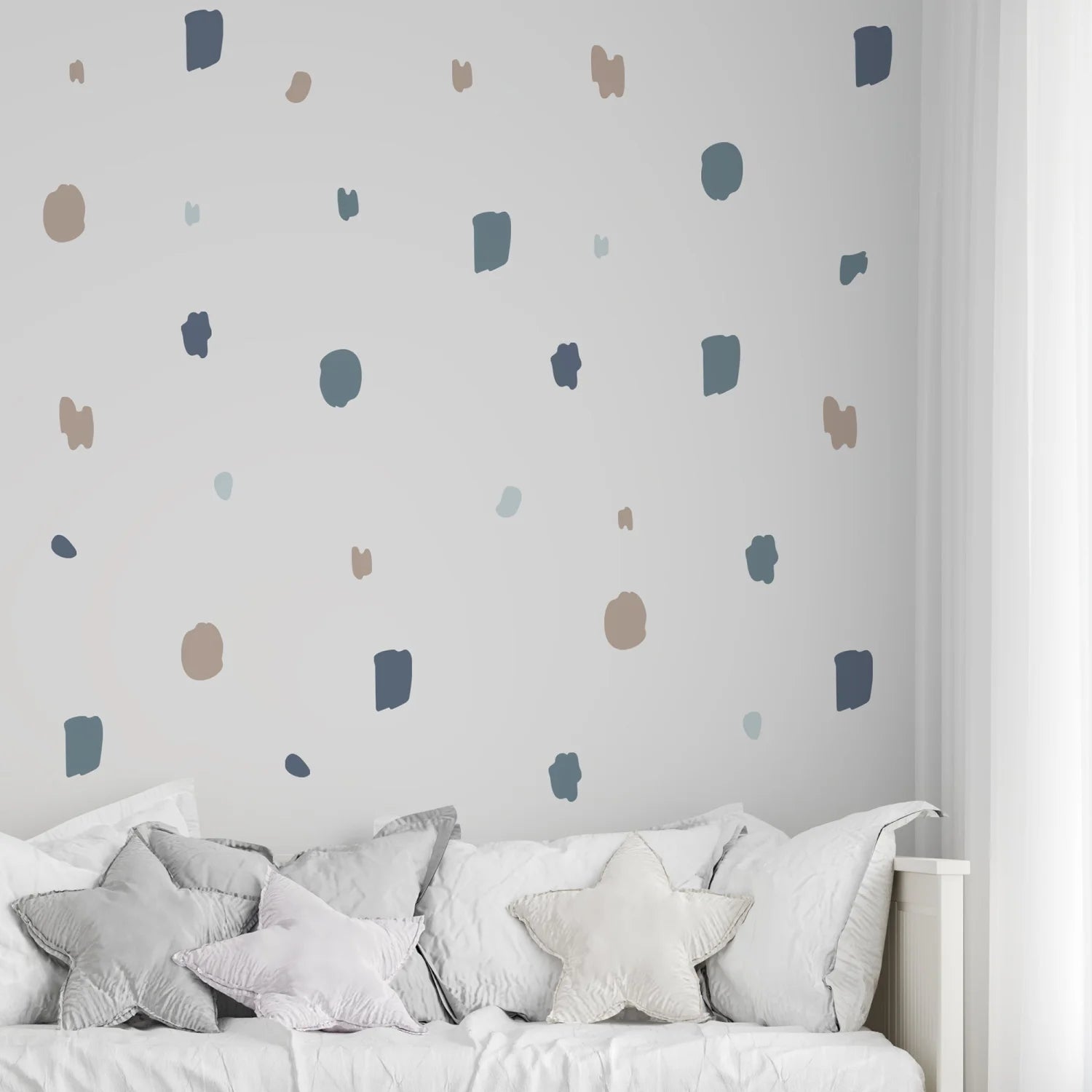 Brush Marks Cool Wall Decal - Decals Abstract Shapes