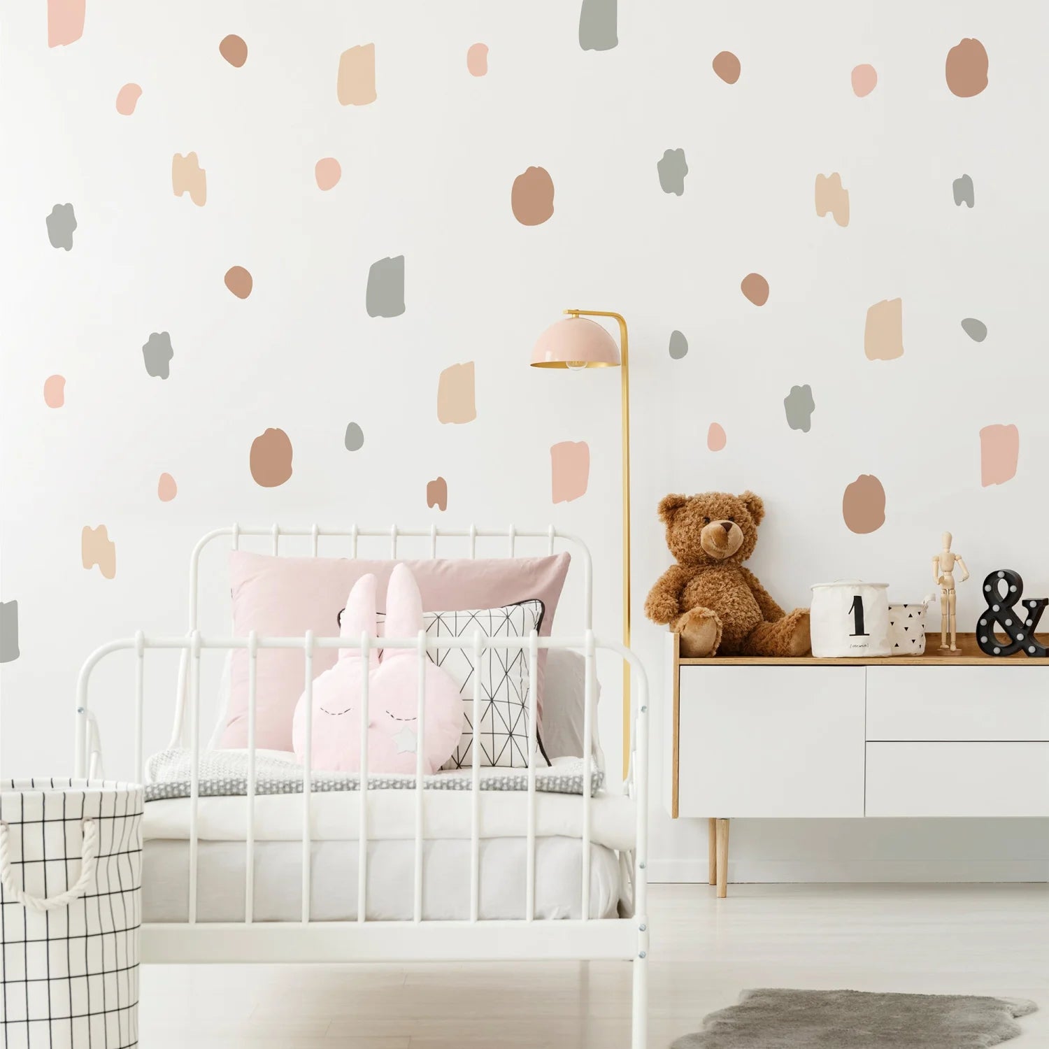 Brush Marks Neutral Wall Decal - Decals Abstract Shapes