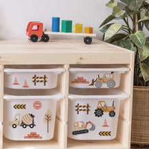 Construction Classic - Storage Tub Decals