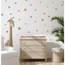 Earthy Jungle Polka Dot Wall Decal