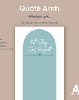 Eat Sleep Surf Repeat Arch - Decals Quote Arches