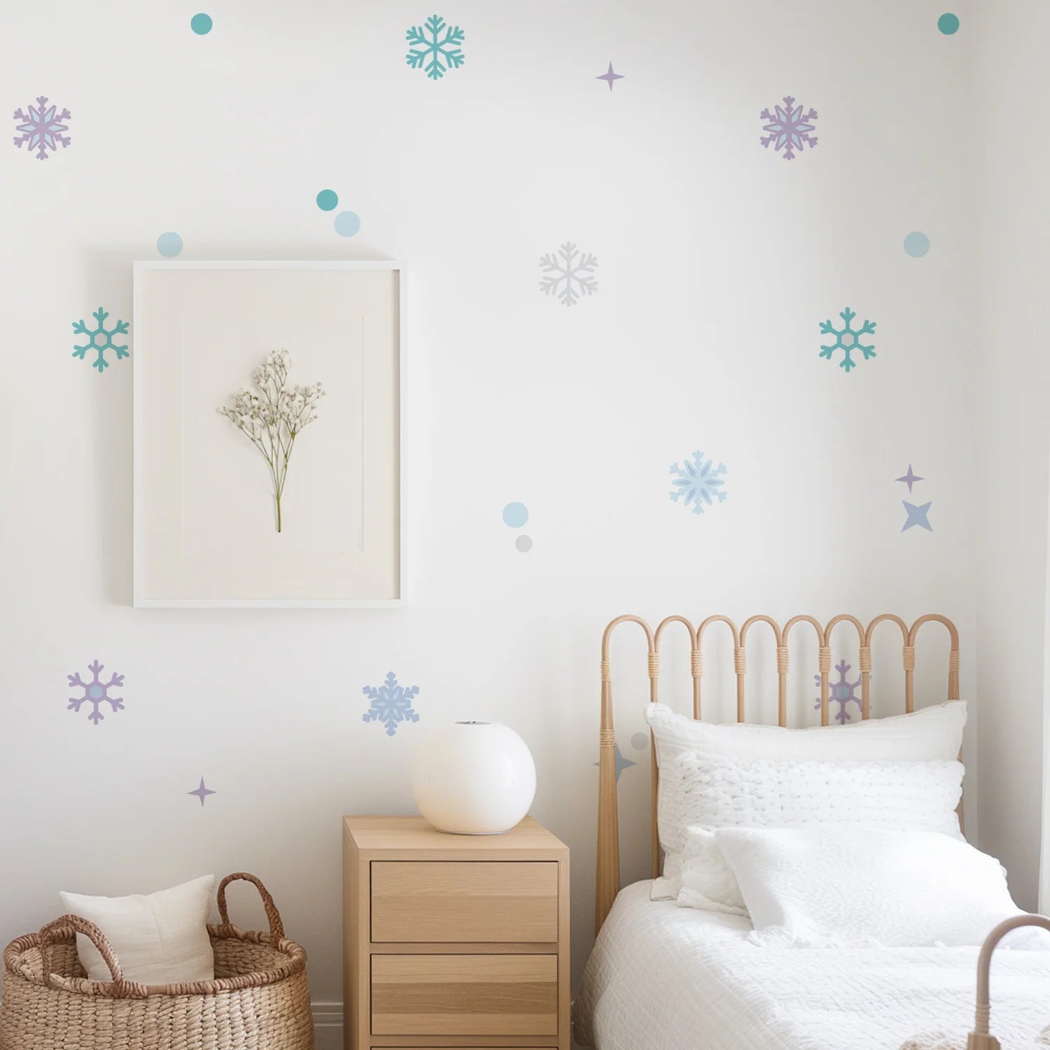 Frozen Snowflakes Wall Decal - Decals - Abstract Shapes