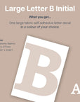 Letter B Initial Decal - Decals - Initials