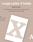 Letter X Initial Decal - Decals - Initials