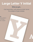 Letter Y Initial Decal - Decals - Initials