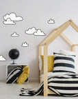 Outlined Clouds Wall Decal - Decals Big Features