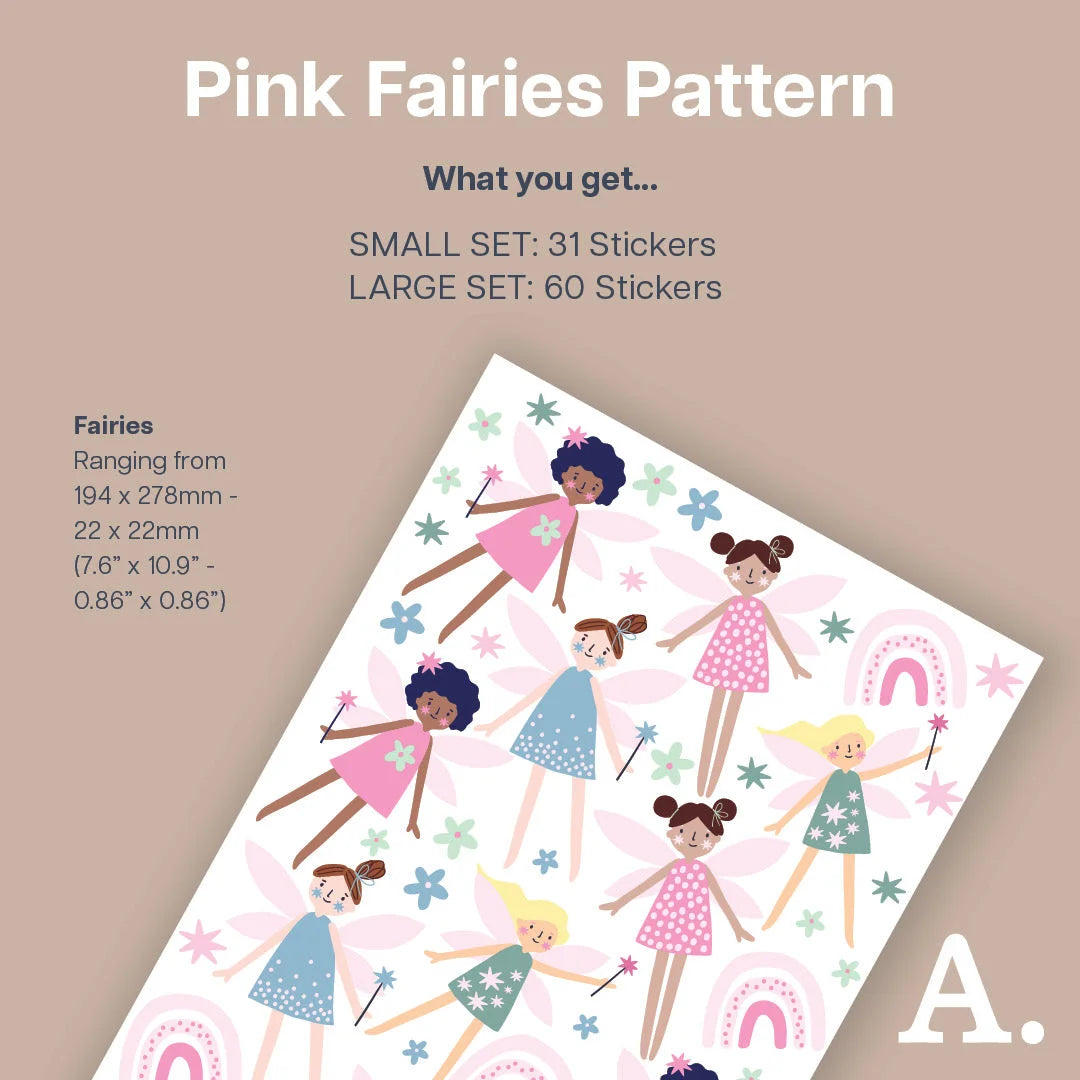 Pink Fairies - Patterned - Decals - Fantasy