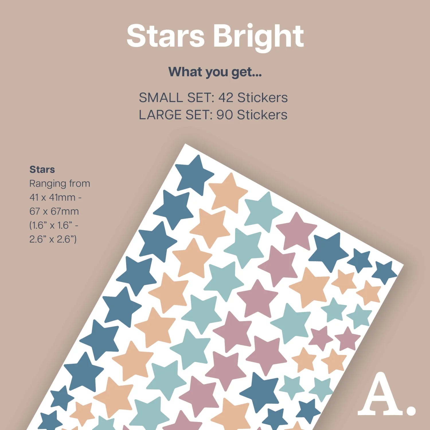 Stars Bright Wall Decal - Decals - Abstract Shapes