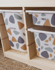 Triangles Jungle - Storage Tub Decals Organisational Tubs