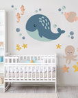 Warm Sea Creatures Big Wall Decal - Decals and Space